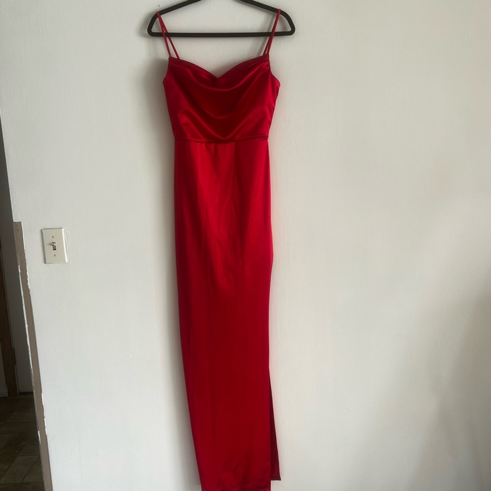 Windsor Red Satin Dress